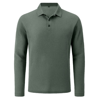 Theo - Bequemes Longsleeve-Polohemd für Männer