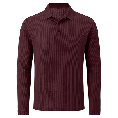 Theo - Bequemes Longsleeve-Polohemd für Männer