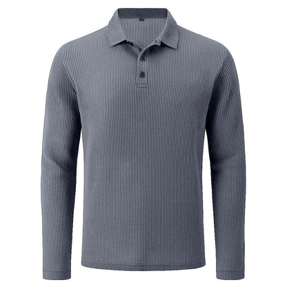 Theo - Bequemes Longsleeve-Polohemd für Männer